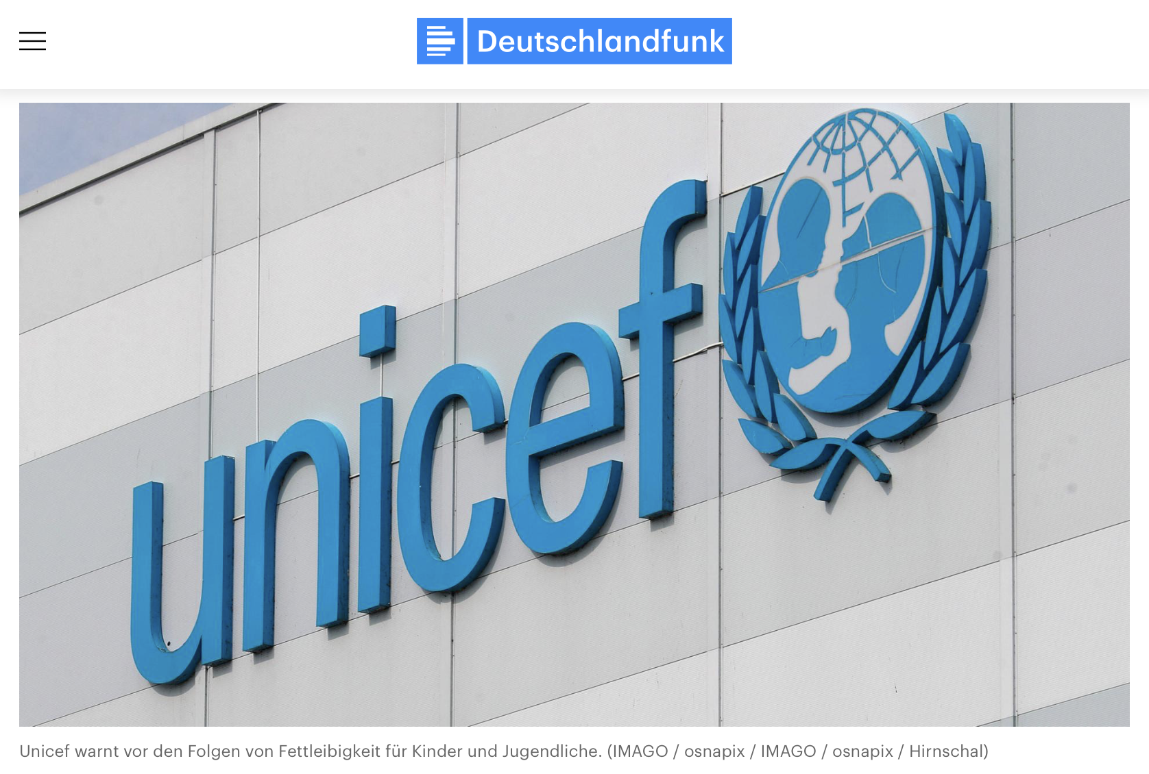 Ernährung - Unicef: Erstmals mehr Kinder und Jugendliche übergewichtig als unternährt